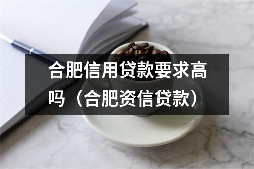 合肥信用贷款要求高吗（合肥资信贷款）