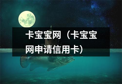 卡宝宝网（卡宝宝网申请信用卡）