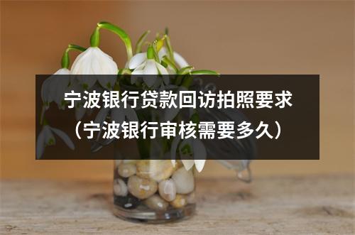 宁波银行贷款回访拍照要求（宁波银行审核需要多久）