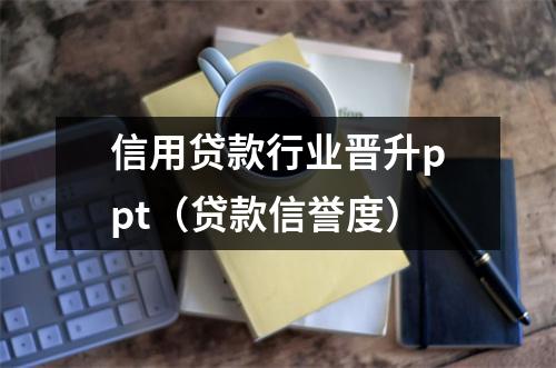 信用贷款行业晋升ppt（贷款信誉度）