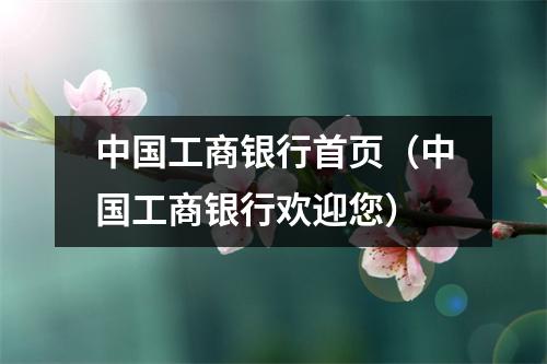 中国工商银行首页（中国工商银行欢迎您）