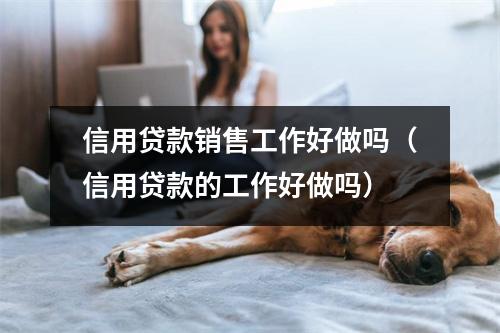 信用贷款销售工作好做吗（信用贷款的工作好做吗）