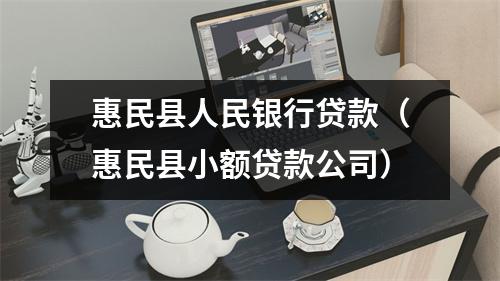 惠民县人民银行贷款（惠民县小额贷款公司）