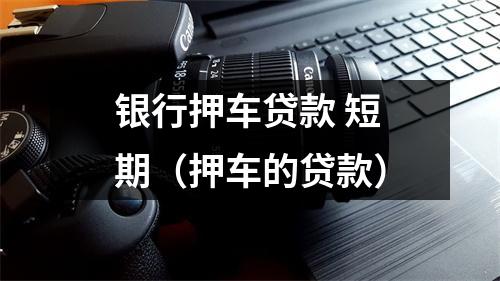 银行押车贷款 短期（押车的贷款）
