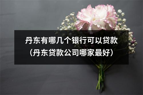 丹东有哪几个银行可以贷款（丹东贷款公司哪家最好）