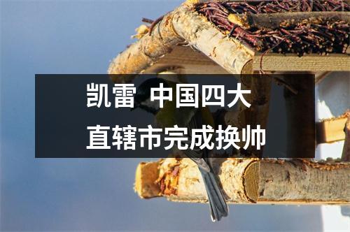 凯雷  中国四大直辖市完成换帅