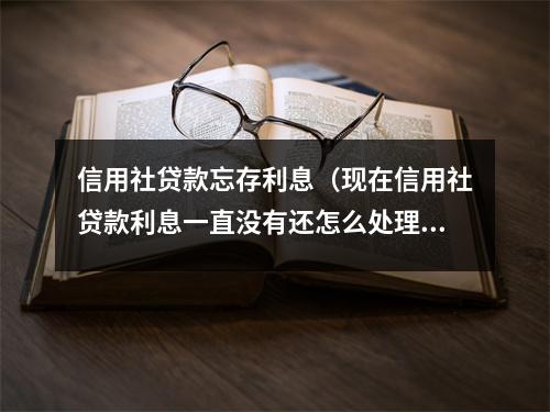 信用社贷款忘存利息（现在信用社贷款利息一直没有还怎么处理）