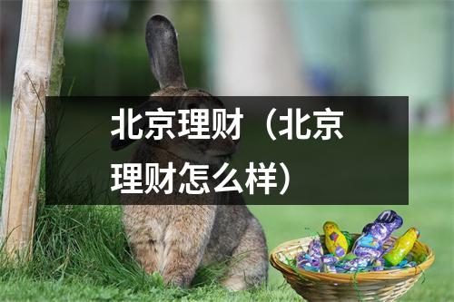 北京理财（北京理财怎么样）
