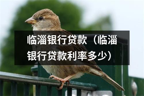 临淄银行贷款（临淄银行贷款利率多少）