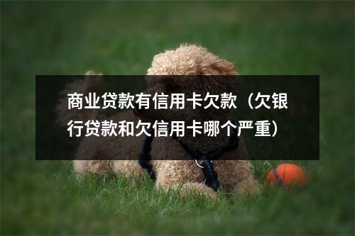 商业贷款有信用卡欠款(欠银行贷款和欠信用卡哪个严重)