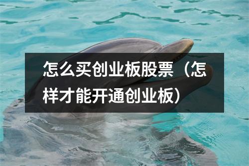 怎么买创业板股票（怎样才能开通创业板）