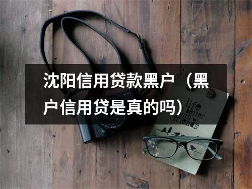 沈阳信用贷款黑户（黑户信用贷是真的吗）
