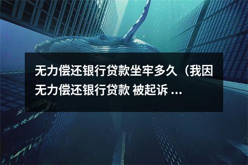 无力偿还银行贷款坐牢多久（我因无力偿还银行贷款 被起诉 会不会坐牢）