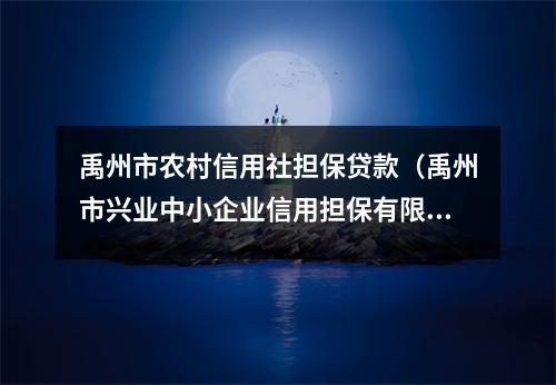 禹州市农村信用社担保贷款（禹州市兴业中小企业信用担保有限公司）