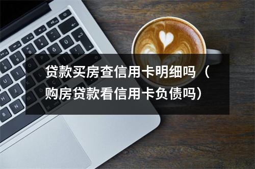 贷款买房查信用卡明细吗（购房贷款看信用卡负债吗）