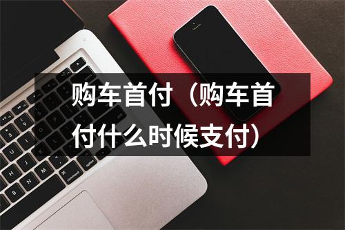 购车首付（购车首付什么时候支付）