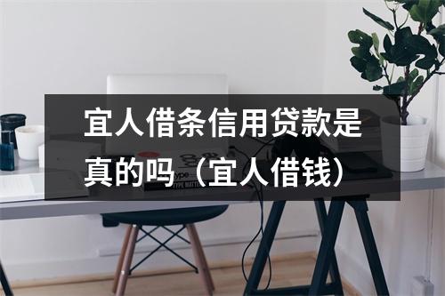 宜人借条信用贷款是真的吗（宜人借钱）