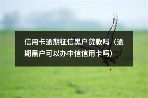 信用卡逾期征信黑户贷款吗（逾期黑户可以办中信信用卡吗）