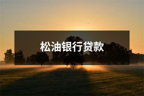 松油银行贷款
