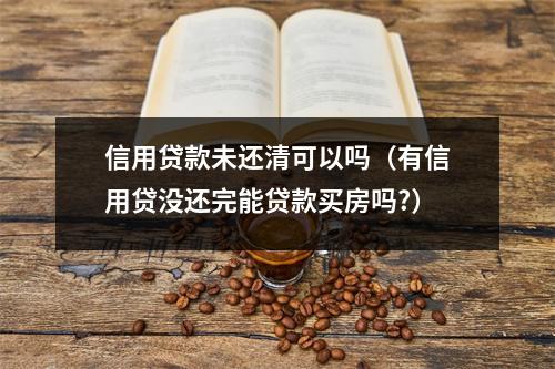 信用贷款未还清可以吗（有信用贷没还完能贷款买房吗?）