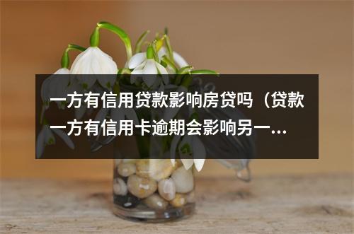 一方有信用贷款影响房贷吗（贷款一方有信用卡逾期会影响另一方贷款吗）