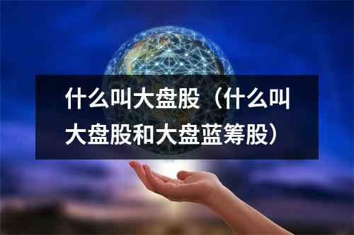 什么叫大盘股（什么叫大盘股和大盘蓝筹股）