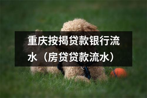 重庆按揭贷款银行流水(房贷贷款流水)