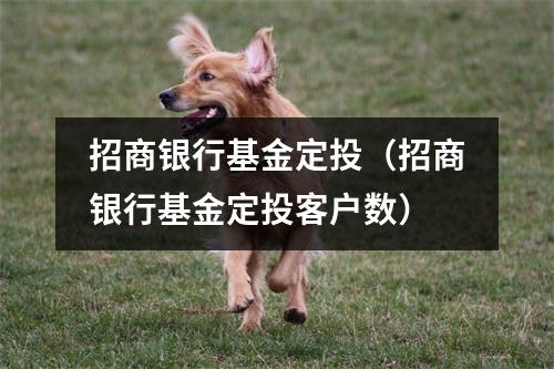 招商银行基金定投（招商银行基金定投客户数）