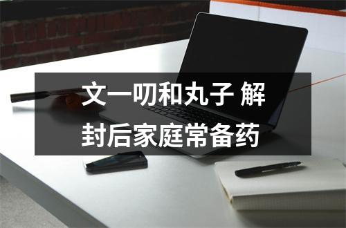 文一叨和丸子 解封后家庭常备药