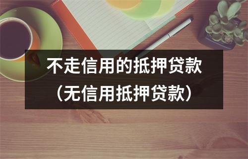 不走信用的抵押贷款（无信用抵押贷款）
