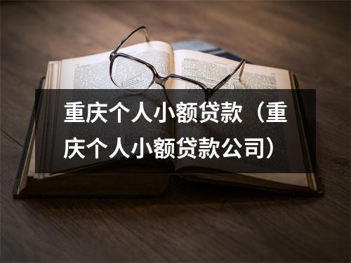 重庆个人小额贷款（重庆个人小额贷款公司）