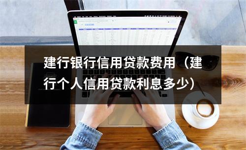 建行银行信用贷款费用（建行个人信用贷款利息多少）