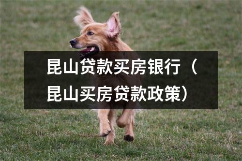 昆山贷款买房银行（昆山买房贷款政策）