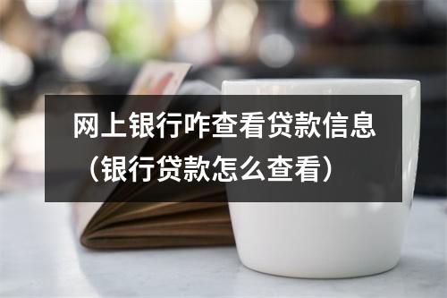 网上银行咋查看贷款信息（银行贷款怎么查看）