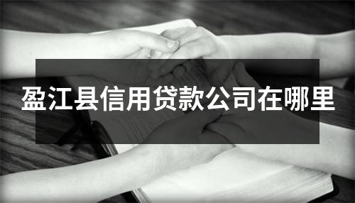 盈江县信用贷款公司在哪里