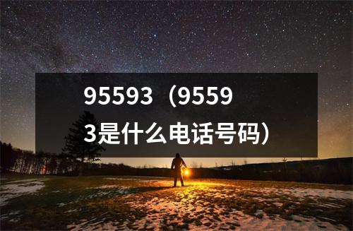 95593（95593是什么电话号码）