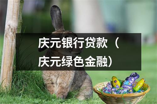 庆元银行贷款（庆元绿色金融）