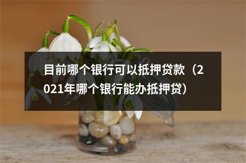目前哪个银行可以抵押贷款（2021年哪个银行能办抵押贷）