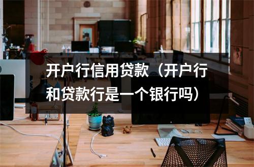 开户行信用贷款（开户行和贷款行是一个银行吗）