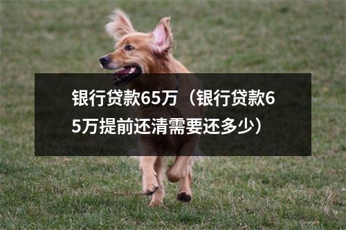 银行贷款65万（银行贷款65万提前还清需要还多少）