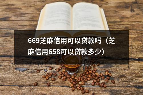 669芝麻信用可以贷款吗（芝麻信用658可以贷款多少）