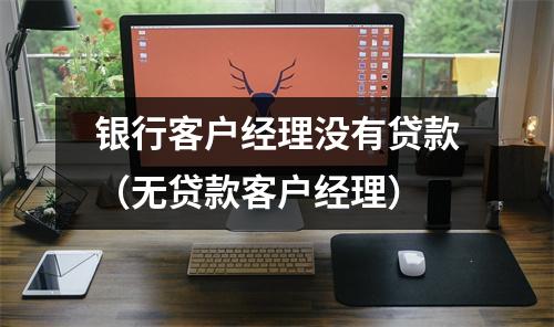 银行客户经理没有贷款(无贷款客户经理)