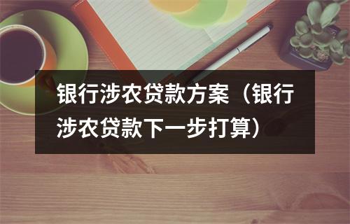 银行涉农贷款方案（银行涉农贷款下一步打算）