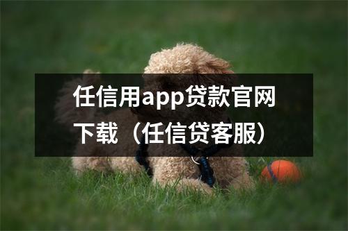 任信用app贷款官网下载（任信贷客服）