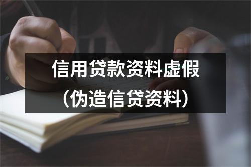 信用贷款资料虚假（伪造信贷资料）