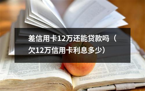差信用卡12万还能贷款吗(欠12万信用卡利息多少)
