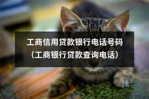 工商信用贷款银行电话号码（工商银行贷款查询电话）