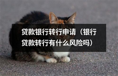 贷款银行转行申请（银行贷款转行有什么风险吗）