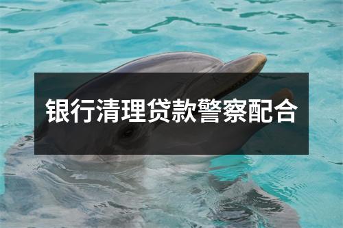 银行清理贷款警察配合