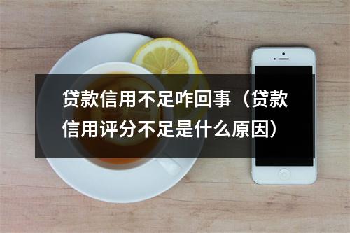 贷款信用不足咋回事（贷款信用评分不足是什么原因）